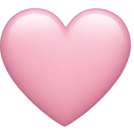 Light pink heart emoji