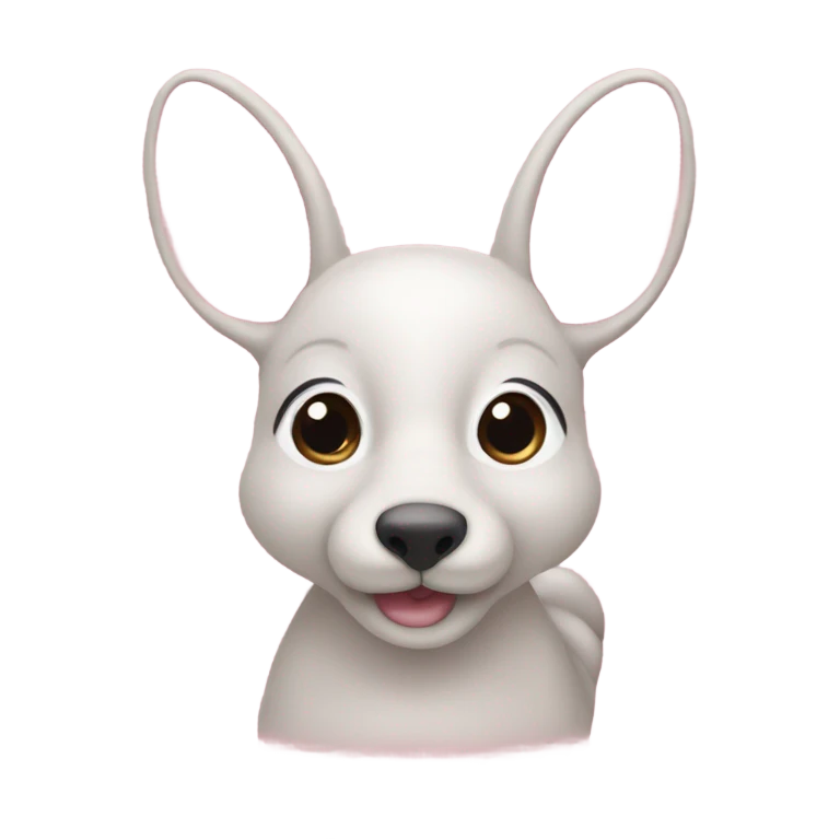 Orelhas de coelho com um lacinho rosa  emoji