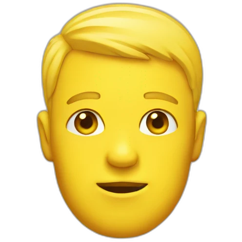 yellow head emoji