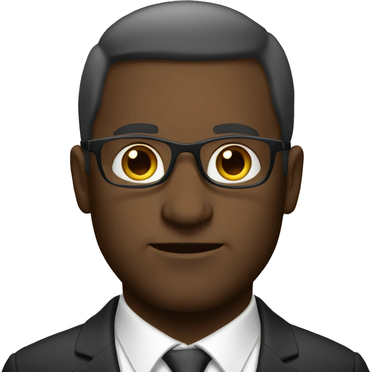 a white man looking like a ceo with glasses emoji