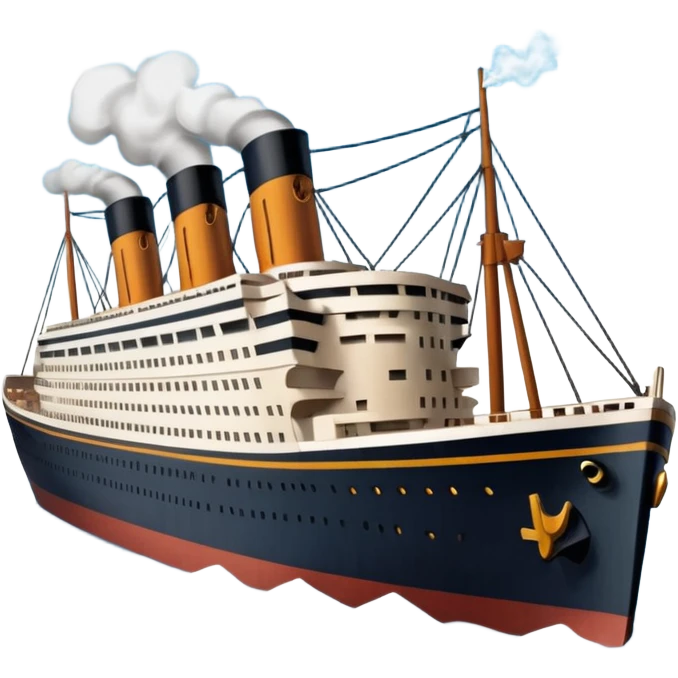 Make the Titanic sinking emoji