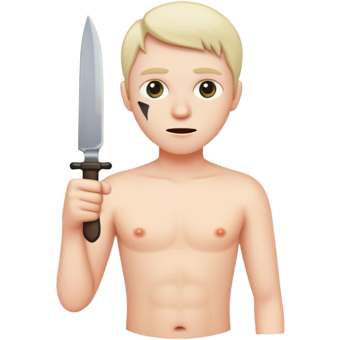 knife to the abdome emoji