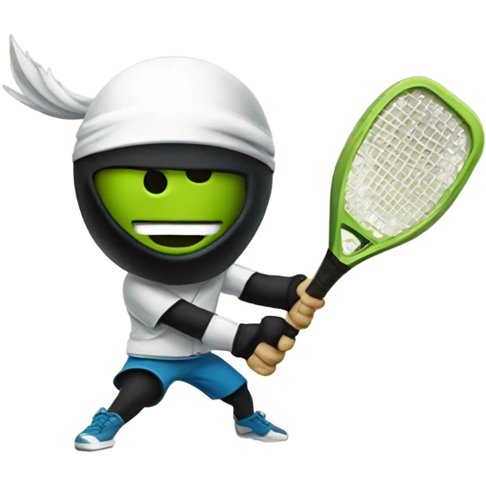 Ninja pickleball emoji