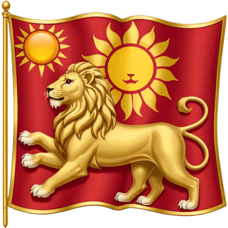 Lion and sun flag of imperial Iran emoji