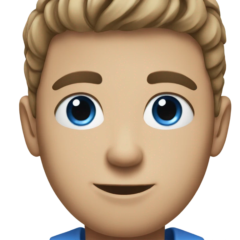blue-eyed male portrait emoji