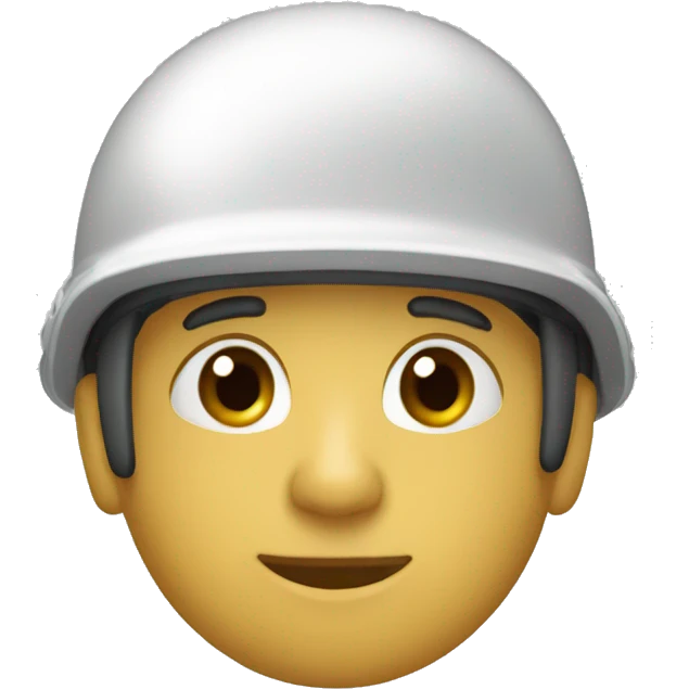 Calabera con casco de gerra emoji