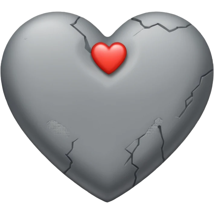 Corazon de piedra emoji