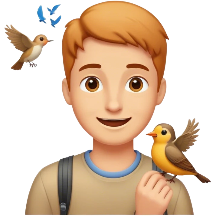 bird chirping to a kind act of kindness to other emoji