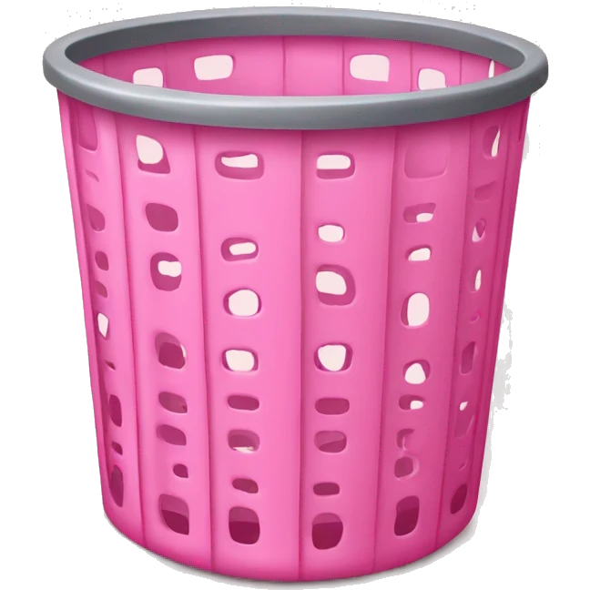 Pink laundry basket emoji