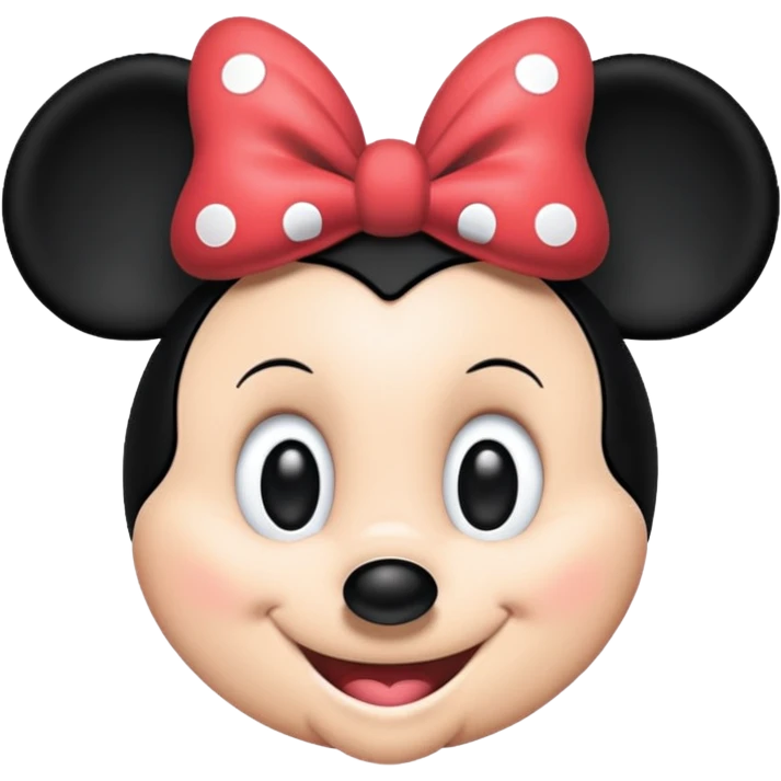 minnie mouse outline emoji