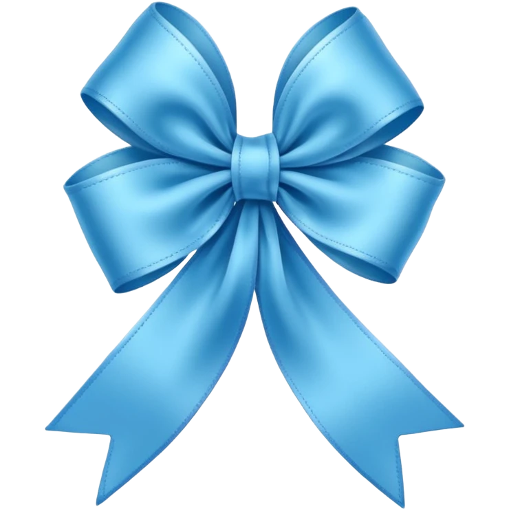 skyblue ribbon emoji