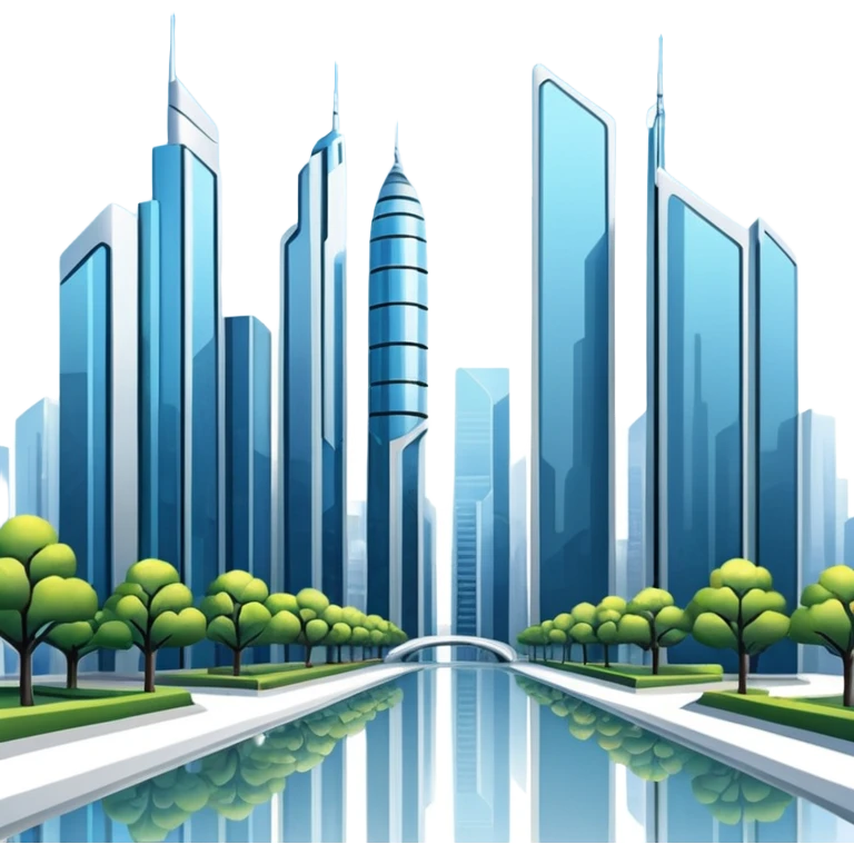 futuristic neighborhood emoji