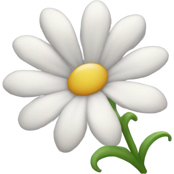 A flower that looks like a moon  emoji