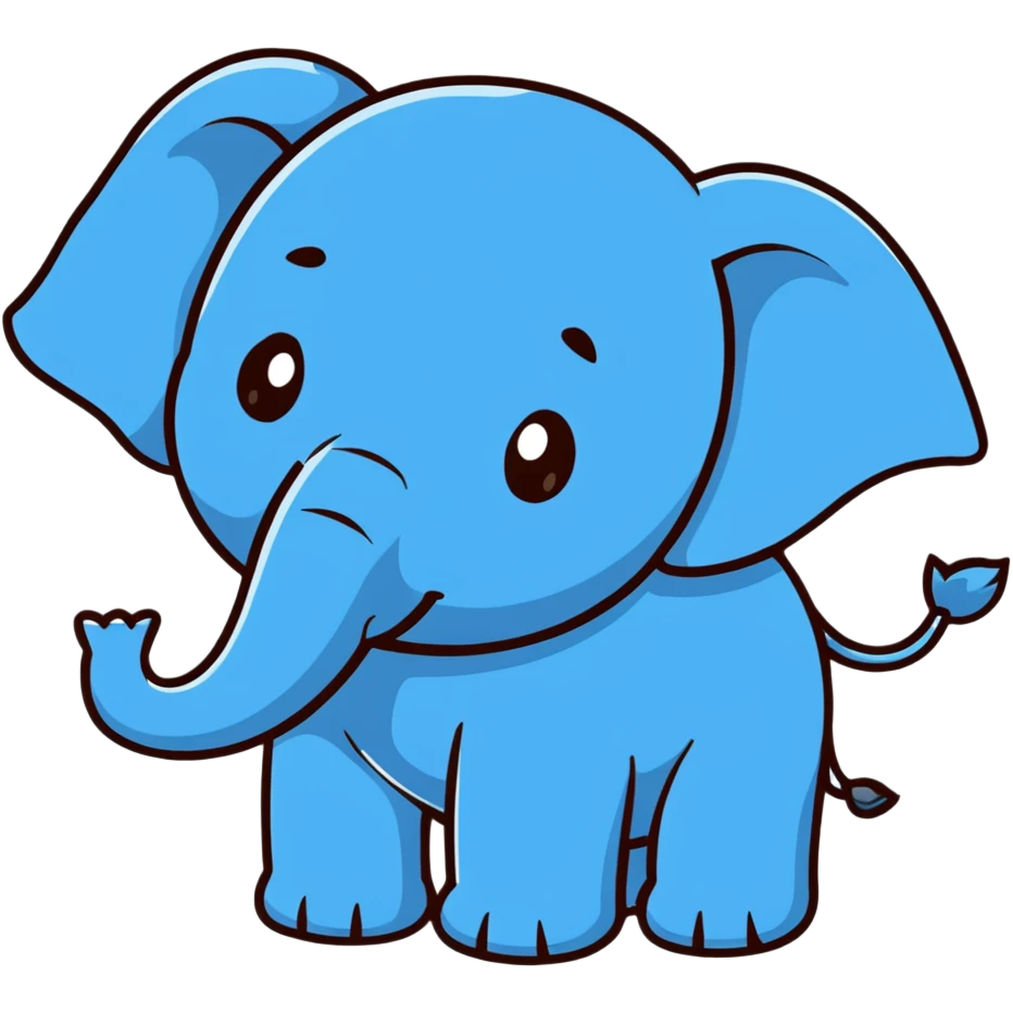 blue elephant emoji