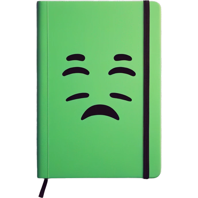 a classic moleskine notebook emoji