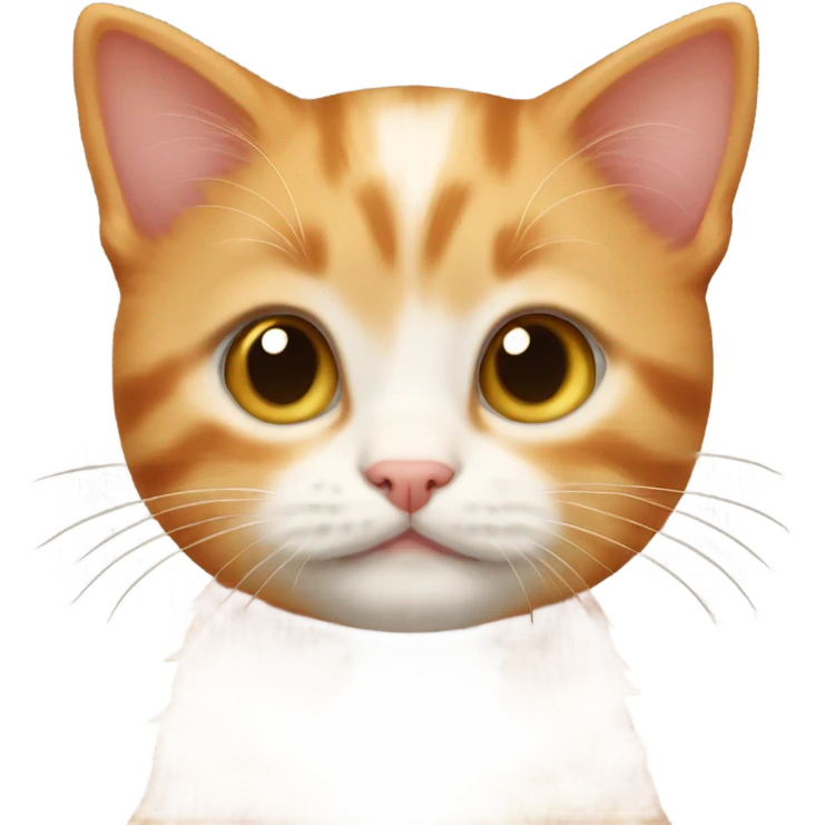 Cute little ginger kitten emoji