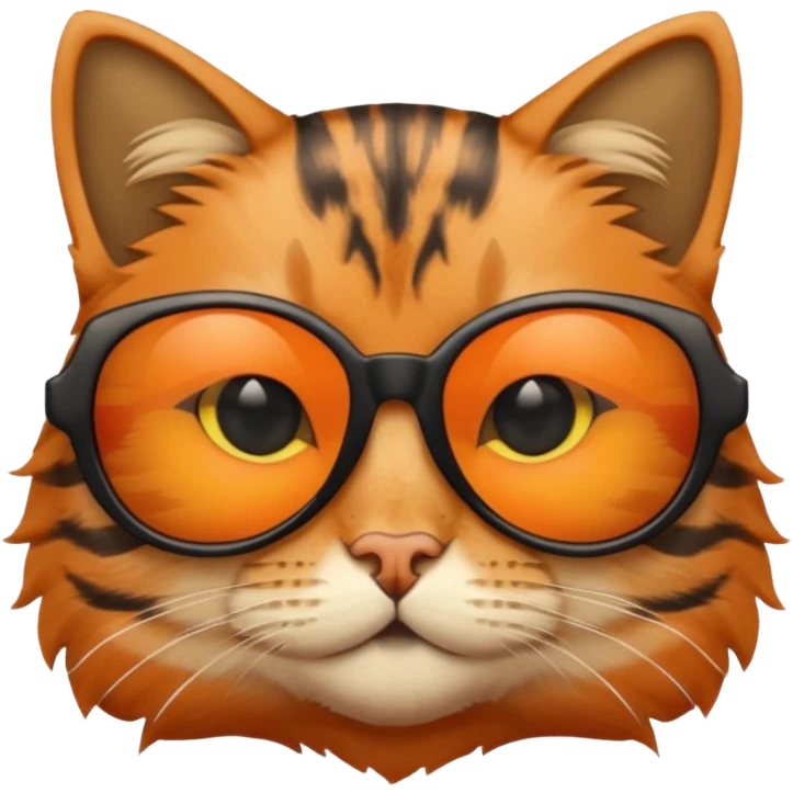 Cat wearing sunglasses emoji