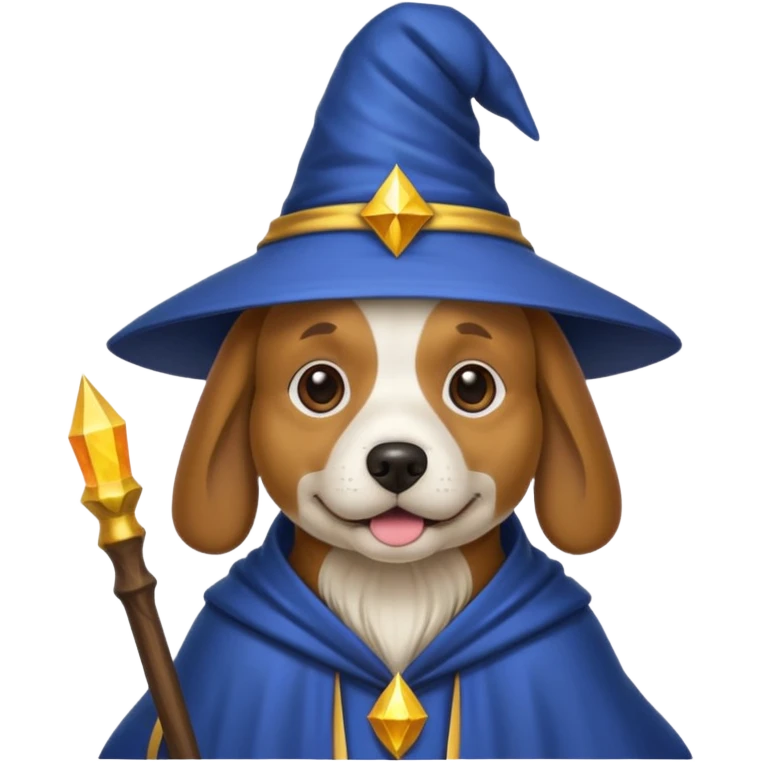 Dog wizard emoji