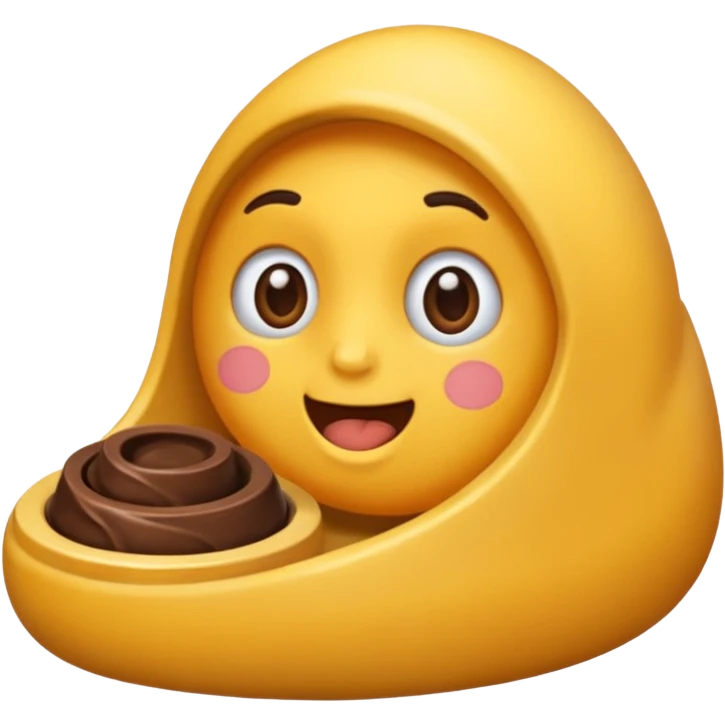 Une personne entraîne de faire caca emoji