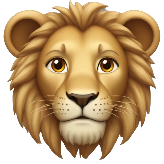 Lion avec les yeux rouges  emoji