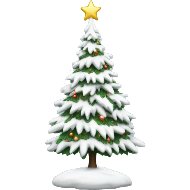 White Christmas tree emoji
