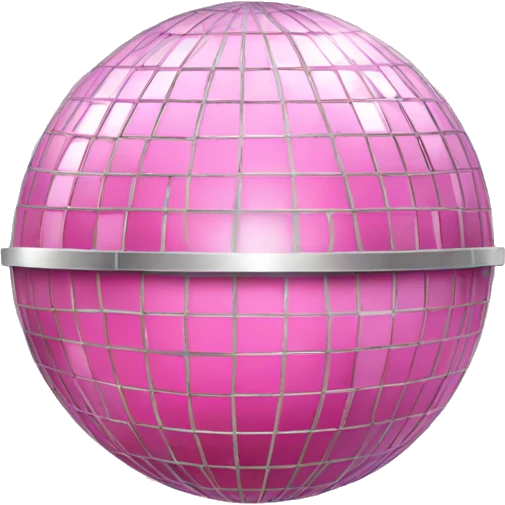 discoball with light pink box emoji