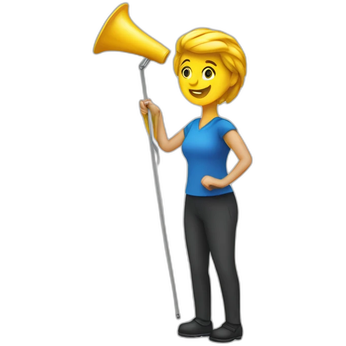 sign twirler emoji