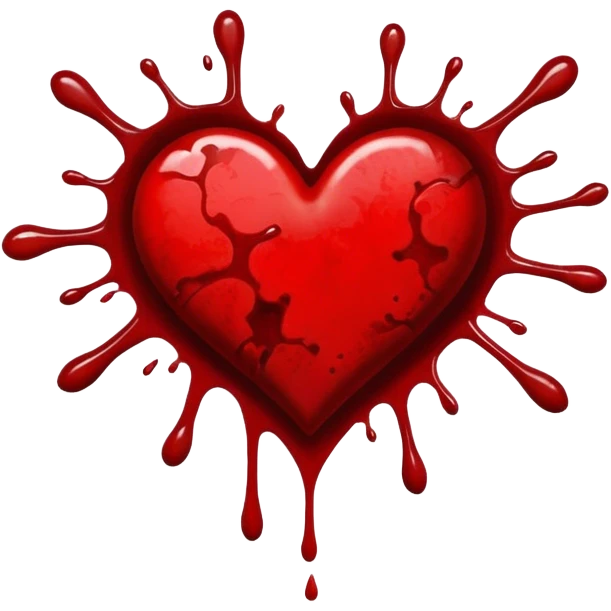 Splat with half a heart  emoji