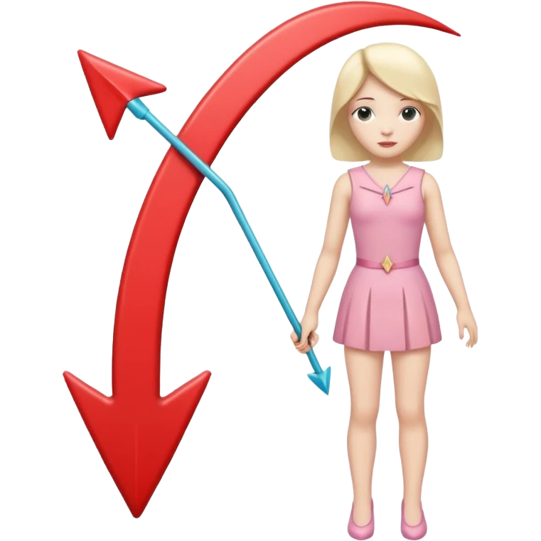 The male symbol but the male arrow is bent/curved downwards, and there is a female stem too so its like a sissy icon (a sissy/feminine boy icon), for sissy boys, sissy girls emoji