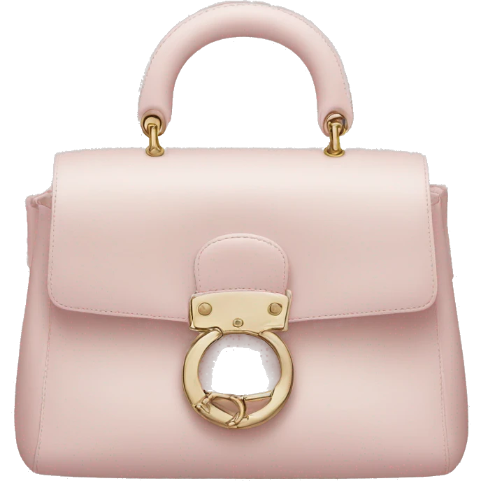 Pale pink Dior bag emoji
