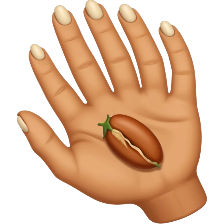Hand Flicking a bean emoji