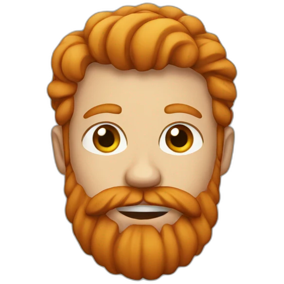 ginger with beard emoji