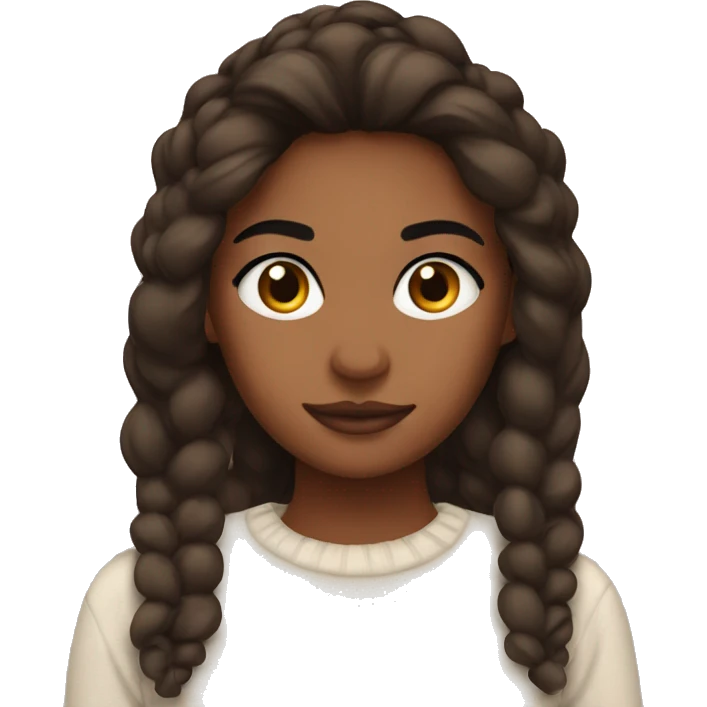 Brow girl cozy emoji