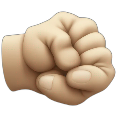 Fist against table emoji