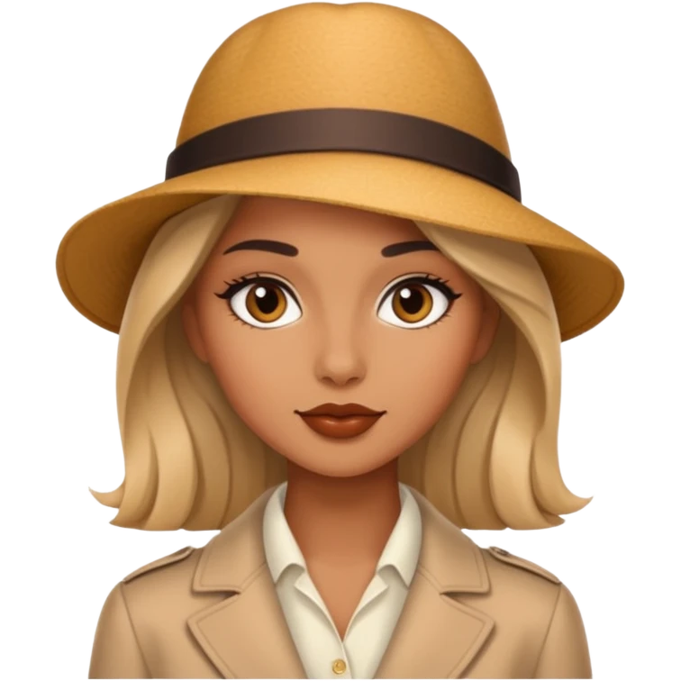 elegant fashionable girl like from paris emoji