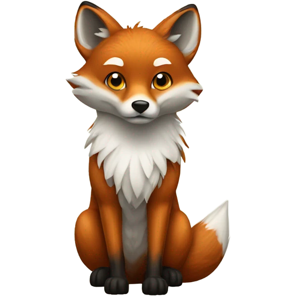 Fox with 1 broken leg  emoji