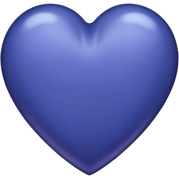 Dark purplish blue heart emoji