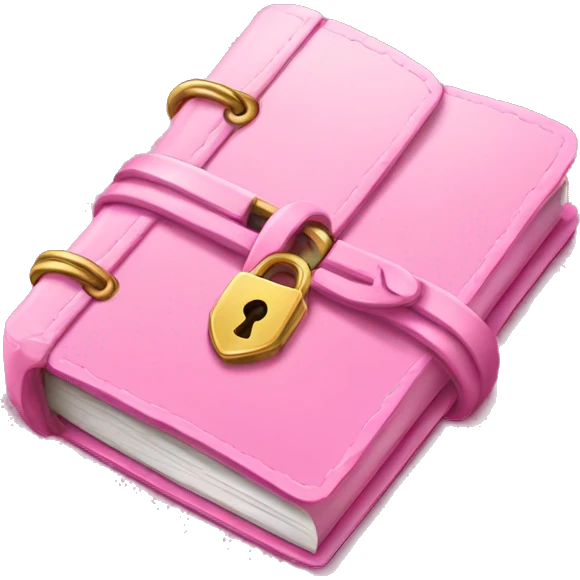 locked diary pink emoji