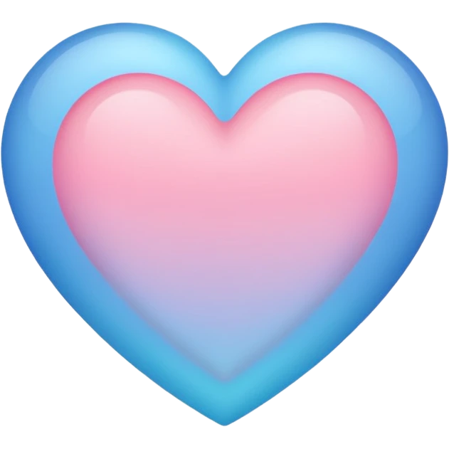 pastel heart with a soft gradient emoji