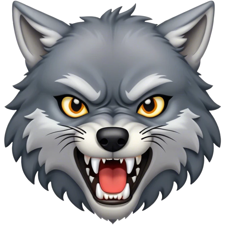 Wolf angry emoji