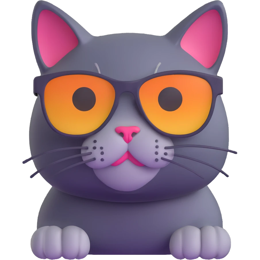 cat wearing sunglasses emoji