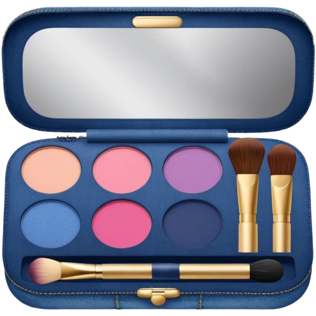 Make up kit nyx denim floral design emoji