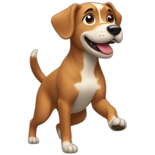 A dog dancing de Macarena  emoji