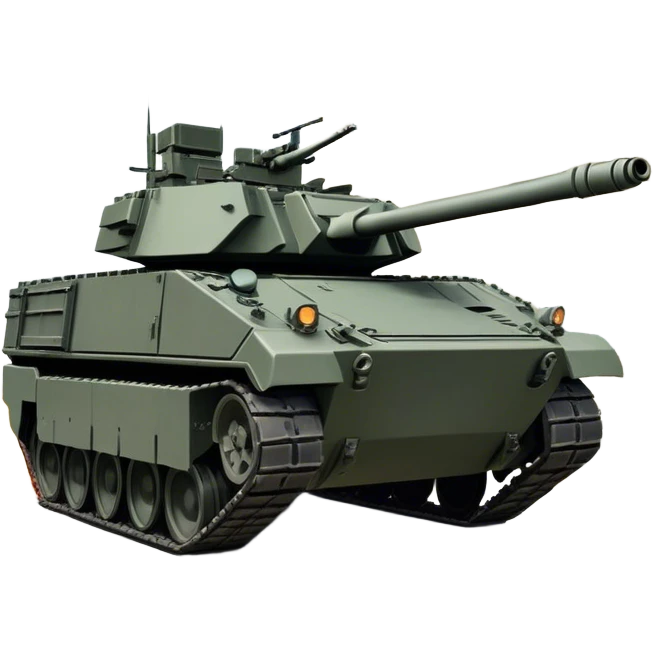 Stryker M1126 (2020) – Cinematic-realistic Stryker M1126 armored personnel carrier, its dark grey-green hull speeding down a war-torn street. The eight large wheels grip the cracked pavement as infantry hunker inside, the turret-mounted .50 cal machine gun scanning rooftops for threats under the eerie glow of distant fires. emoji