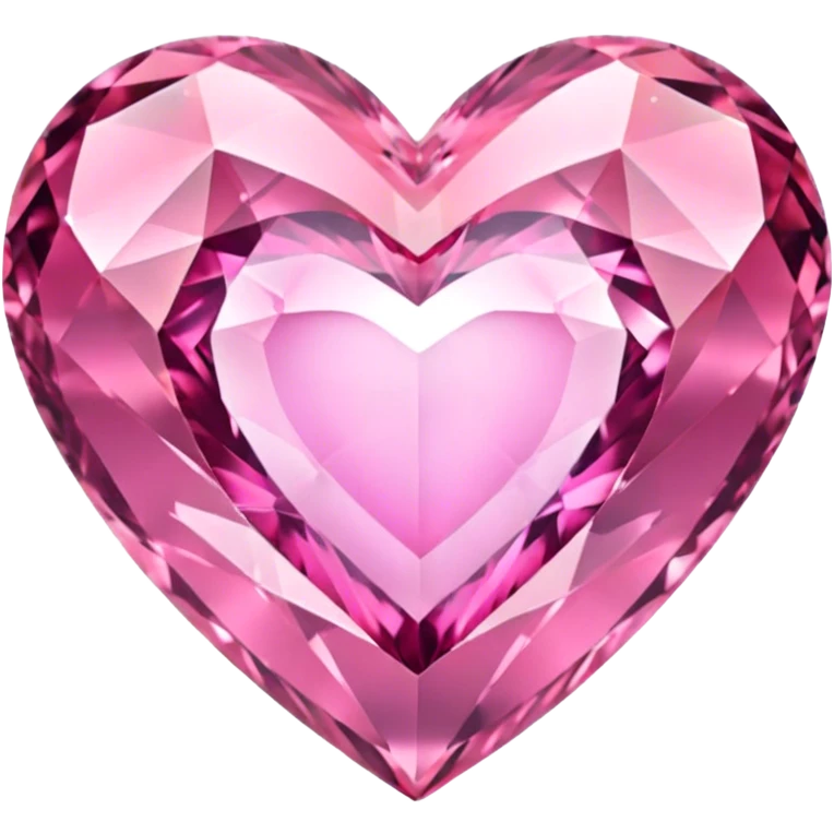 Pink diamond heart emoji