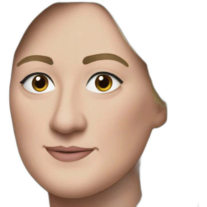 Marine le Pen face emoji