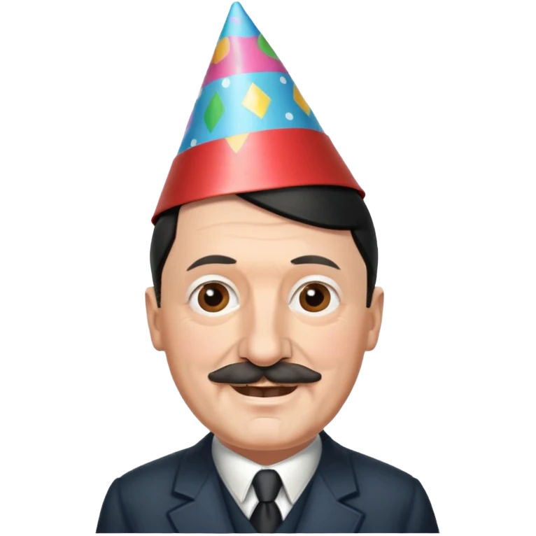 Adolf hitler party hat emoji