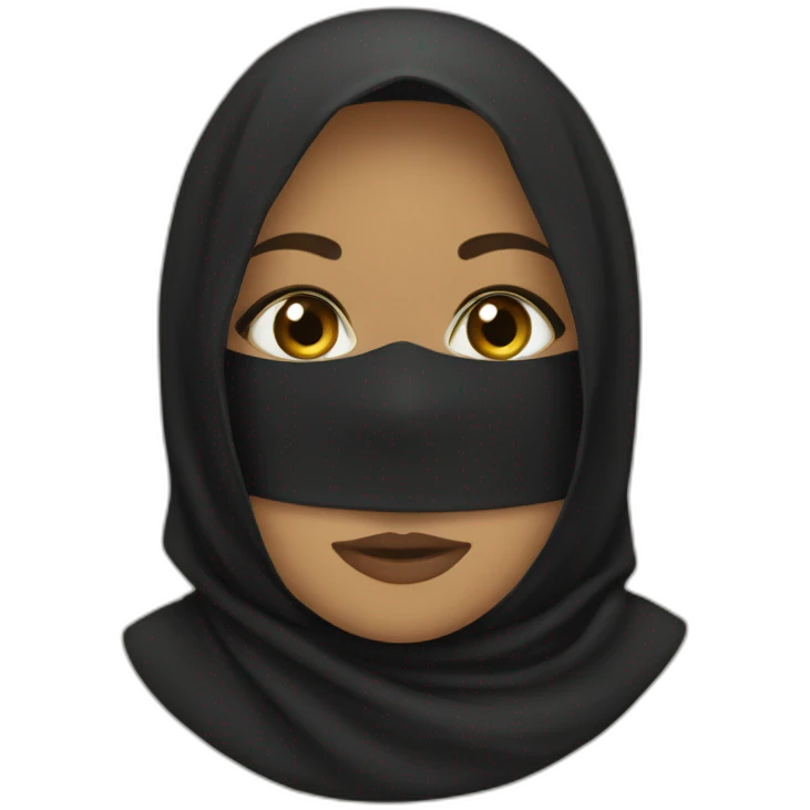 Black-niqab emoji