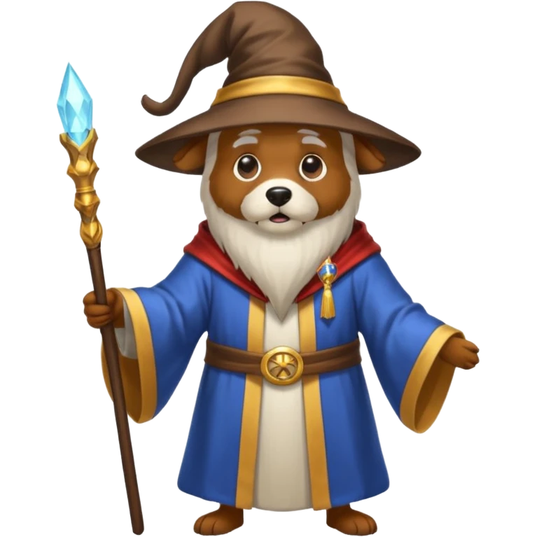 Dog wizard emoji