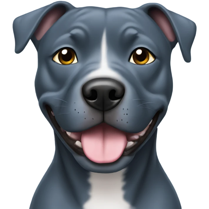 Blue staffy emoji